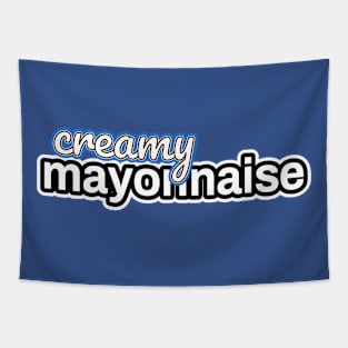 Creamy Mayonnaise Funny Matching Family HalloweenThanksgiving Christmas Tapestry