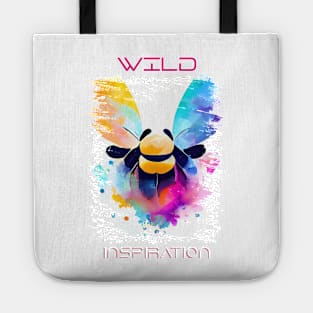 Bee Wild Nature Animal Colors Art Painting Tote