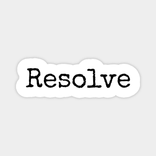 Resolve - Motivational Word of the Year Magnet