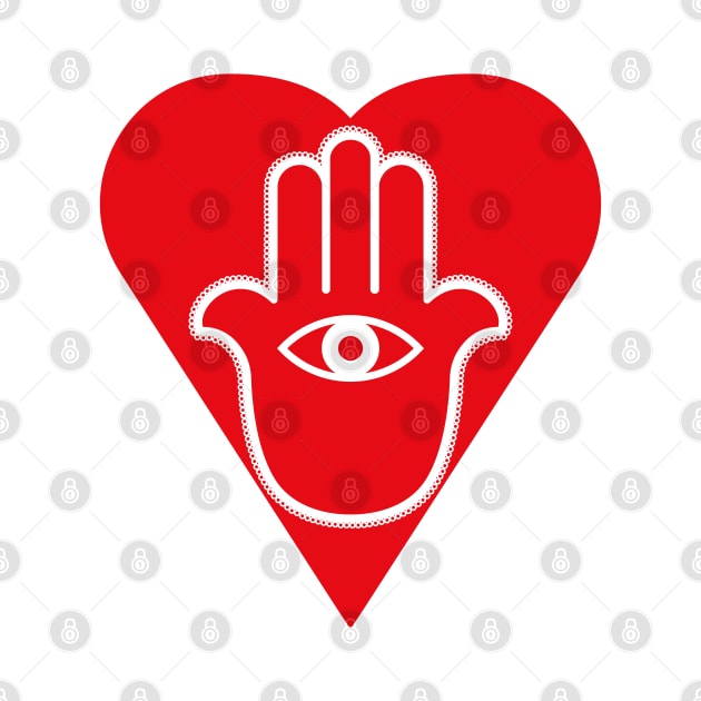 Hamsa Heart by BeyondGraphic