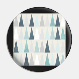 Geometric Pointy Triangles in Blue Pin