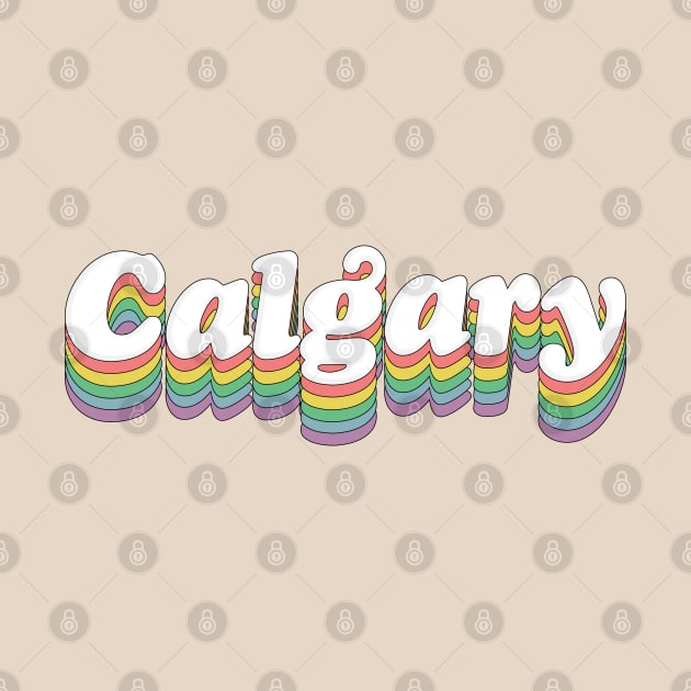 Calgary // Retro Typography Design by DankFutura