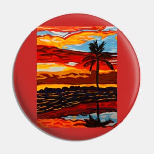 Sunset Palms By Scott Hulderson Pin