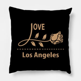 i love Los Angeles Pillow