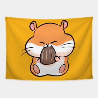 Hamster Eating Tapestry