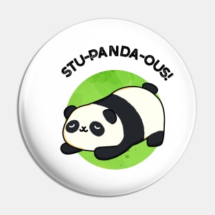 Stu-panda-ous Cute Animal Panda Pun Pin