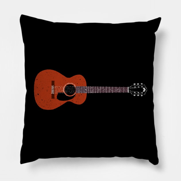 Nick Drake Guild M20 Acoustic Guitar Pillow by Daniel Cash Guitar