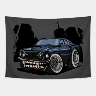 Monster muscle car Tapestry