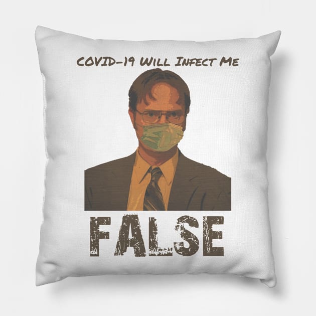 Dwight Schrute COVID-19 Pillow by NoRegrets