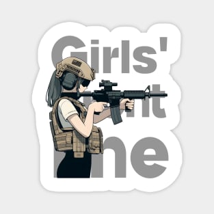 Girls' Frontline Tactical Chic Tee: Where Strength Meets Style Magnet