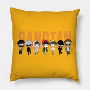 Chibi Bangtan Members Airplane Fashion Pillow