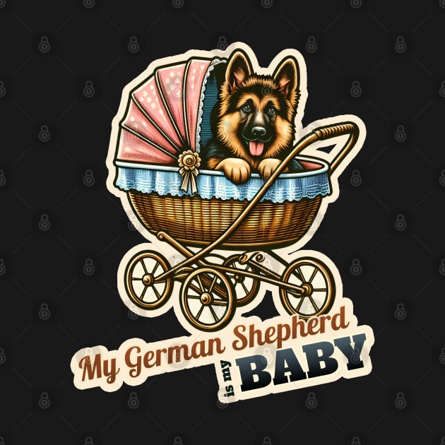 German Shepherd Baby by k9-tee