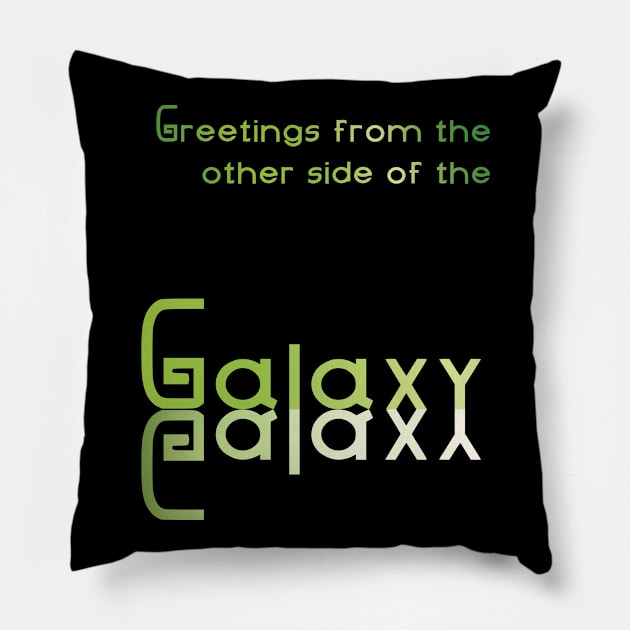 Other side of the galaxy Pillow by mypointink