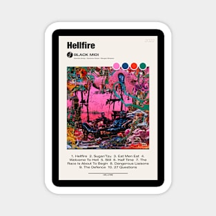 black midi hellfire poster Magnet