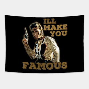 I'll Make You Famous - Billy the Kid T-Shirt: Embrace the Wild West Legend Tapestry