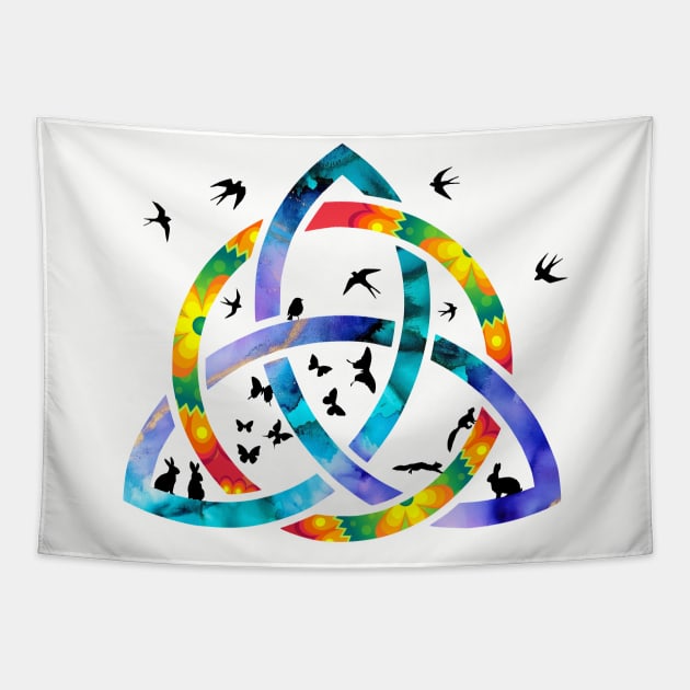 British Summer Celtic Knot Tapestry by Wild Geometric