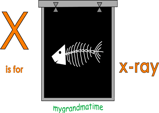 X is for x-ray Kids T-Shirt by mygrandmatime