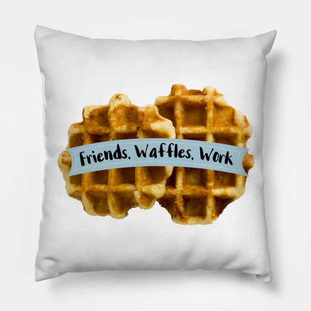 Friends Waffles Work Pillow by chicalookate