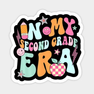 In My Second Grade Era Back To School Retro Groovy 2nd Magnet