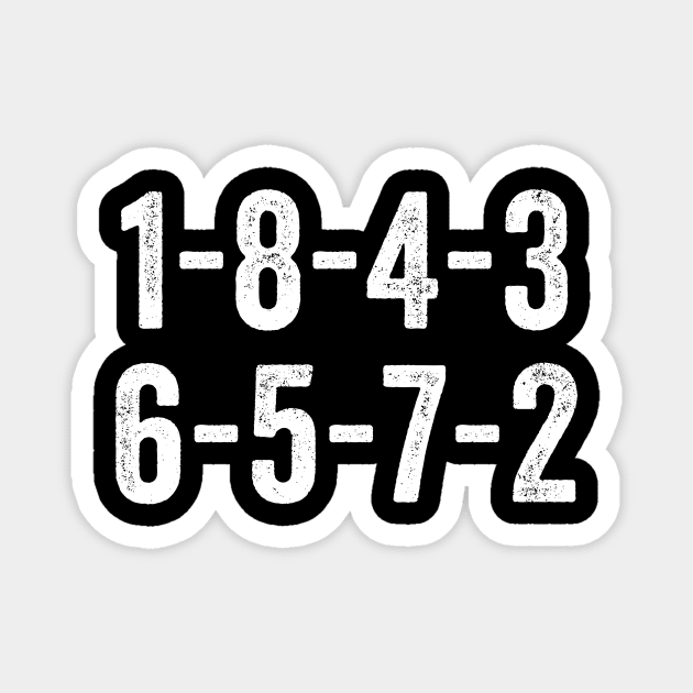 1-8-4-3-6-5-7-2 Firing Order Funny Magnet by LMW Art