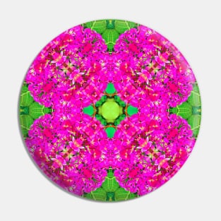 Neon Flower Pattern Pin