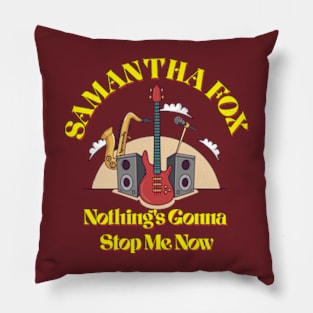 Samantha Fox T shirt Yellow Pillow