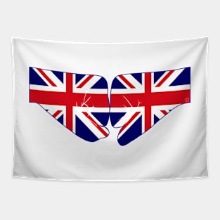 UK Fist Bump Patriot Flag Series Tapestry