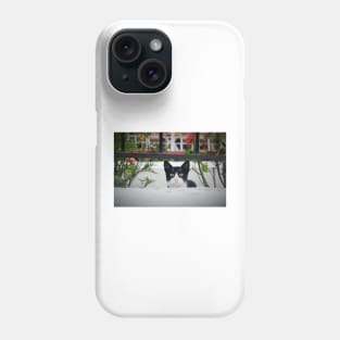 Cat, A View of Greece Phone Case