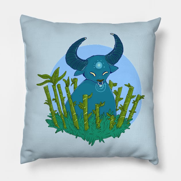 Zodiac Ox chibi Pillow by TheNeutralDragon