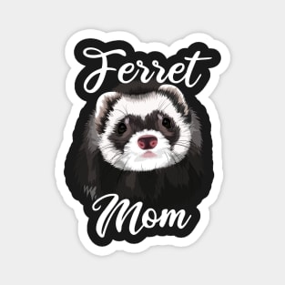 Ferret Mom Pretty Sable Ferret Magnet