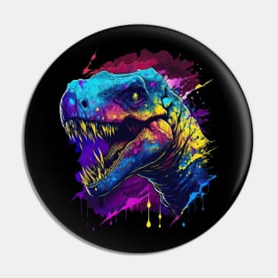Terrible Rainbow T-Rex Pin