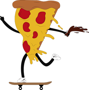 Pizza Skater Magnet