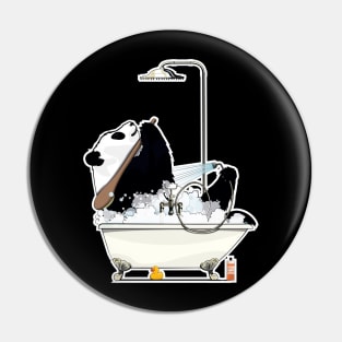 Panda in the Bath Pin