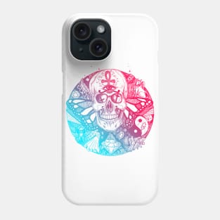 Dual Color Skull Circle of Humanity Phone Case