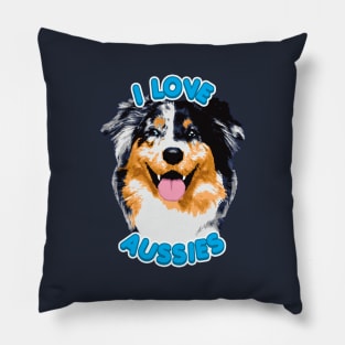 I Love Aussies Pillow