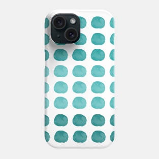 Mint Green Watercolor Cute Happy Polka Dots Art Phone Case