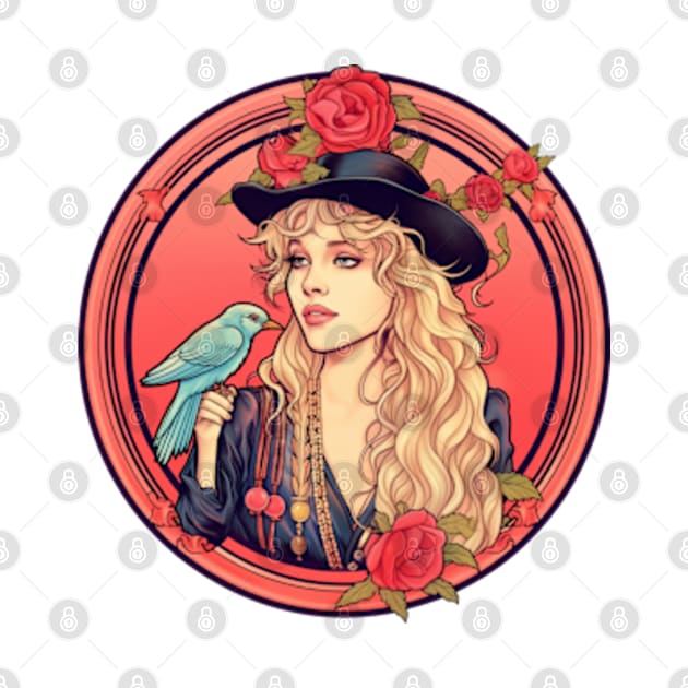 stevie nicks retro nature by SKULLBERRY