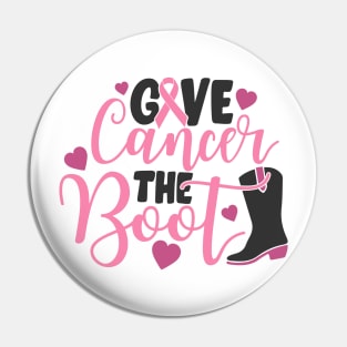 cancer  boot Pin
