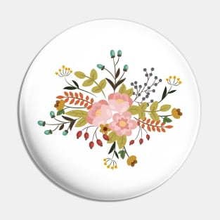 Woodland Flowers - Green Pin