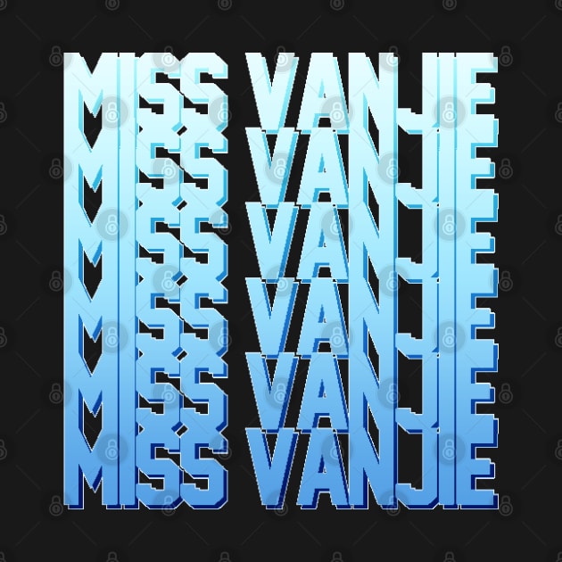 Miss Vanjie! (10) - Ocean Blue Gradient (Blue 2) by mareescatharsis