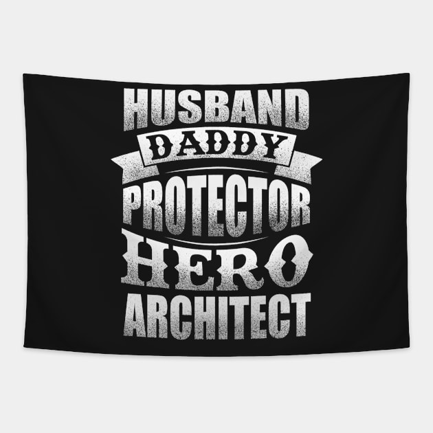 Husband Protector Hero Architect Tapestry by vamstudio