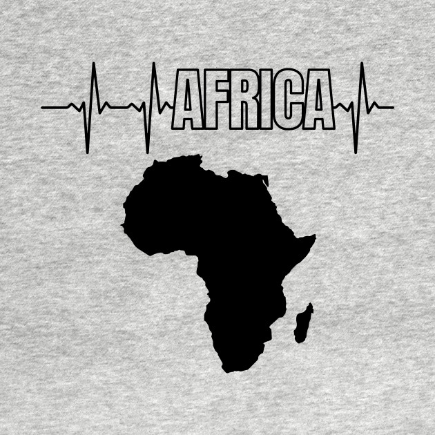 Discover Africa Heartbeat, Continent of Africa - Africa - T-Shirt