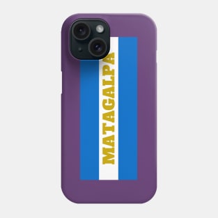 Matagalpa City in Nicaraguan Flag Colors Phone Case