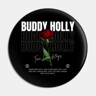 Buddy Holly // Flower Pin