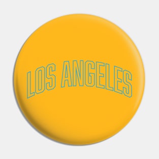 Los Angeles Electric Blue Outline Pin