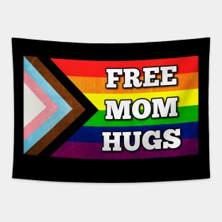 Mom Hugs Pride Flag Tapestry