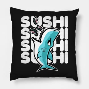 Shark Sushi Nigiri Kawaii Neko Anime Japanese design Pillow