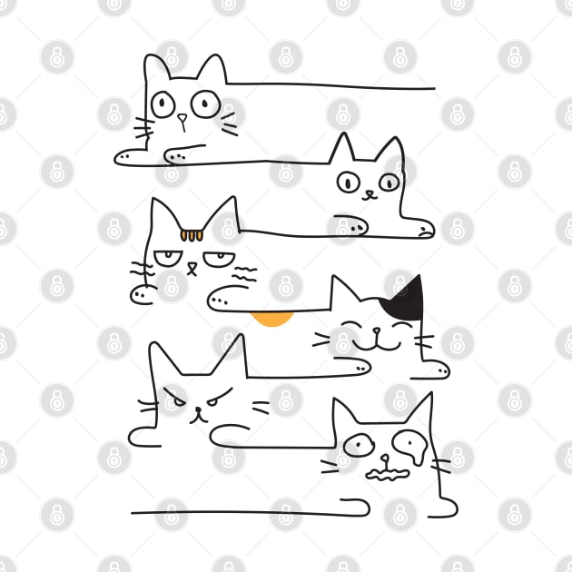 Cat Doodles by Cinestore Merch