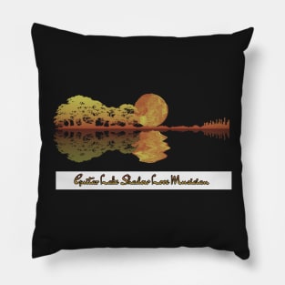 Guitar Lake Shadow Love Guitar Musician Pillow