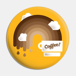 Coffee rainbow and cream clouds Pin